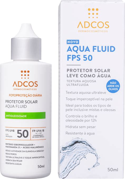 protetor solar aqua fluid adcos